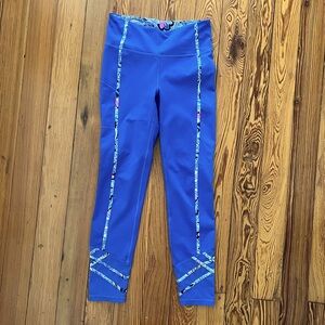 Lilly Pulitzer Namaste in the Jungle Weekender Leggings Royal Blue Small